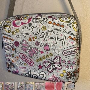 Coach Graffiti Butterfly Laptop Bag